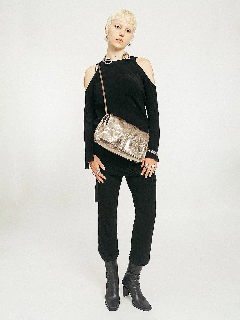 INA KENT Bolso de cuero - Bolso bandolera EILEEN ED. 1 plata